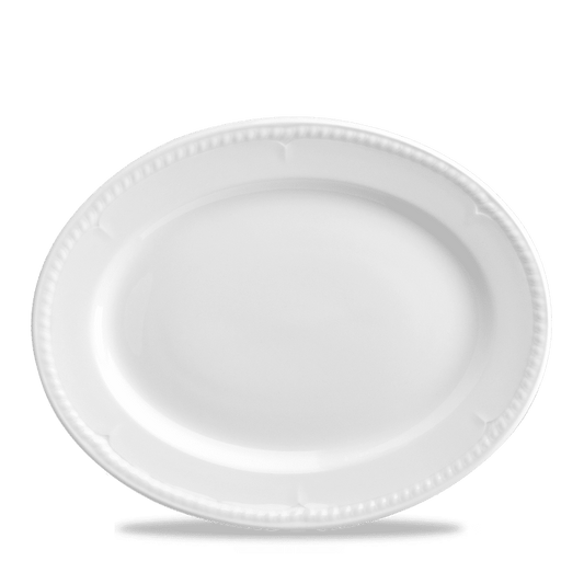 Churchill Super Vitrified Buckingham Oval Platte 30,5cm für Gastronomie