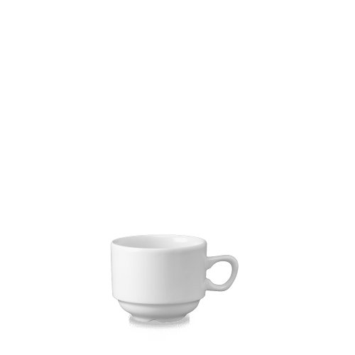 Churchill Super Vitrified White Nova Tee/Kaffee Tasse 21cl für Gastronomie und gewerbliche Nutzung