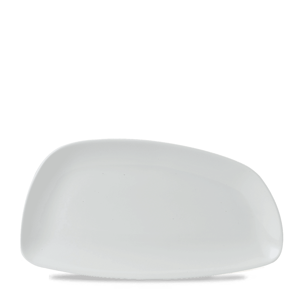 Churchill Chefs Geo Platte White 35 x 18.5cm für professionelle Speisenpräsentation