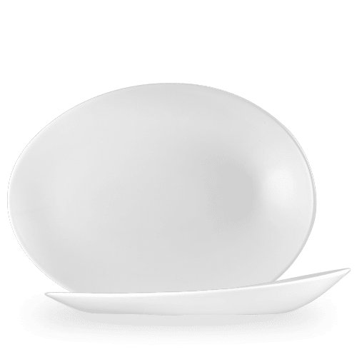 Churchill Super Vitrified Orb Platte Oval 35 x 26.7cm für Gastronomie und Catering