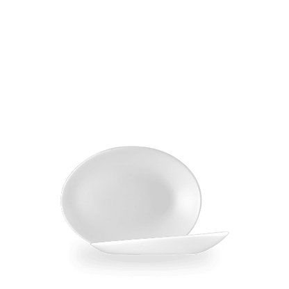 Churchill Super Vitrified Orb Platte Oval, ideal für die Präsentation von Speisen in der Gastronomie