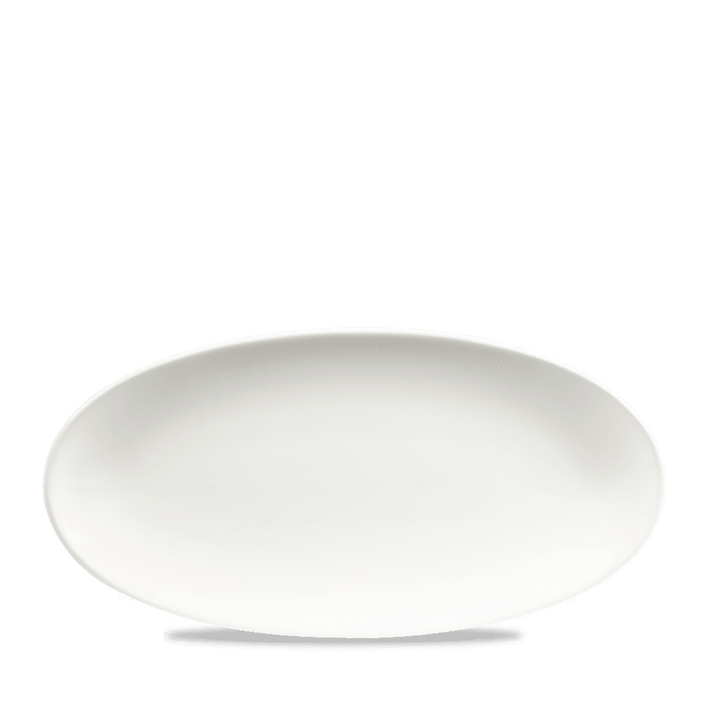 Churchill Super Vitrified Oval Chefs Platte für professionelle Speisenpräsentationen