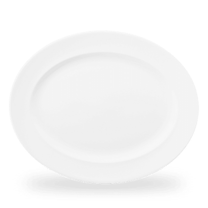 Churchill Super Vitrified White classic Platte Oval 36,5 cm für Gastronomie