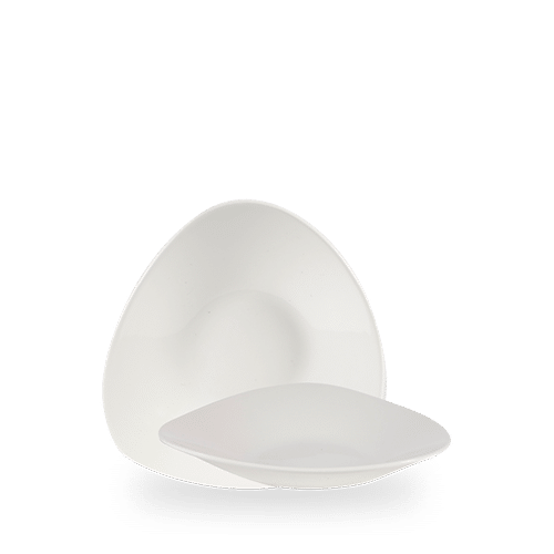 Churchill Super Vitrified White Schale Dreieckig 21x21cm für die Gastronomie