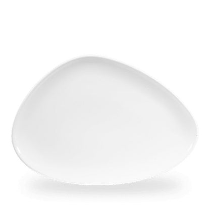 Churchill Super Vitrified White Teller in Dreiecksform für kreative Speisenpräsentation