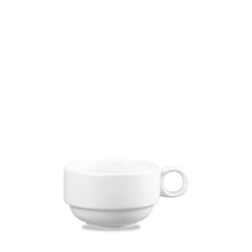 Churchill Super Vitrified White Profile Kaffeetasse für Gastronomie