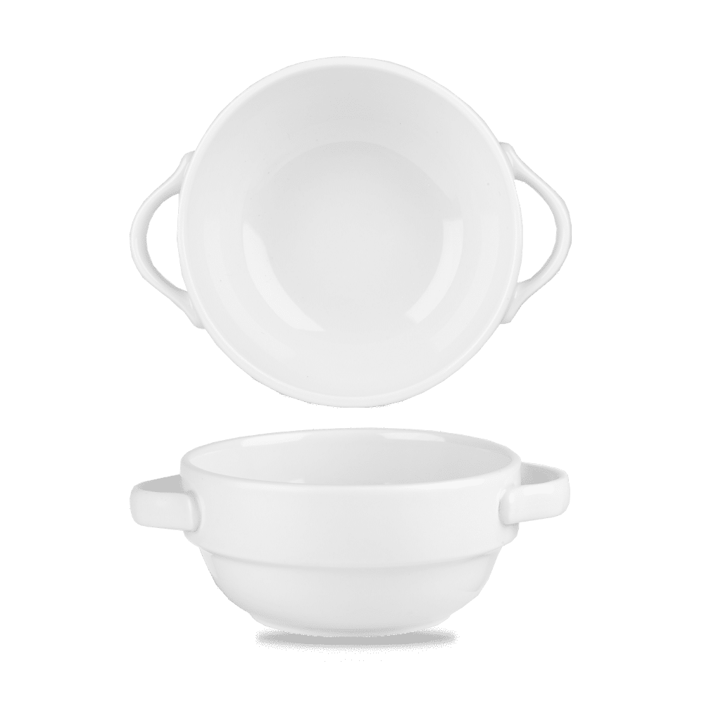 Churchill Super Vitrified White Profile Suppentasse 36cl für Gastronomie.