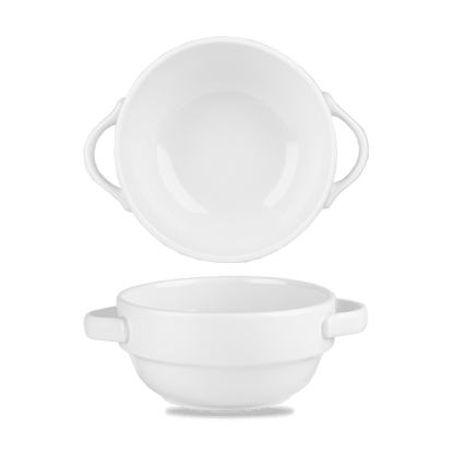 Churchill Super Vitrified White Profile Suppentasse 36cl für Gastronomie.