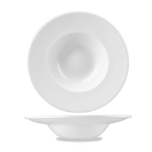 Churchill Super Vitrified White Profile Teller Tief, ideal für Gastronomie und Speisenpräsentation