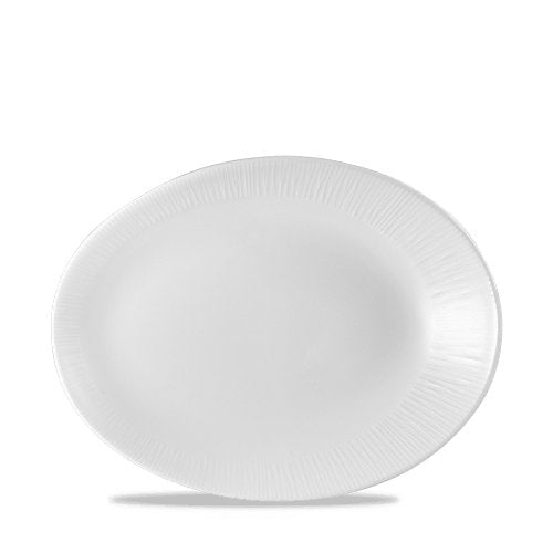 Churchill Super Vitrified Bamboo Platte Oval 24.9x19.1cm für Gastronomie
