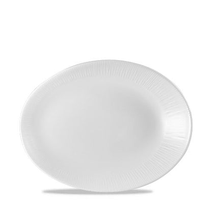 Churchill Super Vitrified Bamboo Platte Oval 24.9x19.1cm für Gastronomie