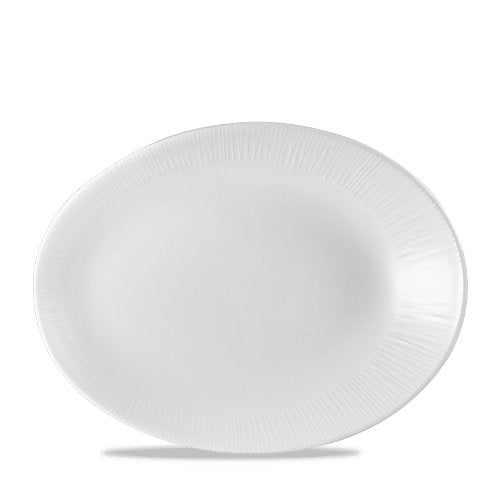 Churchill Super Vitrified Bamboo Platte oval für Gastronomie und professionelle Nutzung