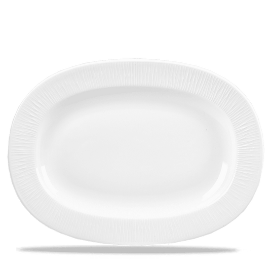 Churchill Super Vitrified Bamboo Platte Oval 34cm für die Gastronomie