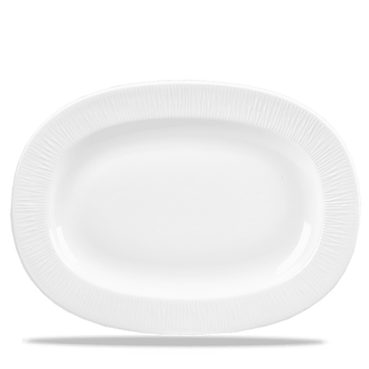 Churchill Super Vitrified Bamboo Platte Oval 34cm für die Gastronomie