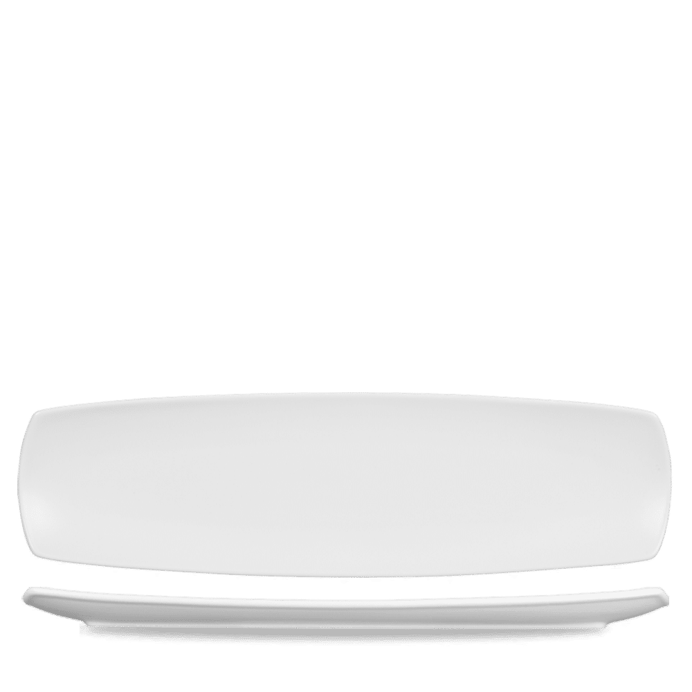 Art De Cuisine Menu Porcelain Platte 35,5 x 10 cm für das Anrichten von Speisen.