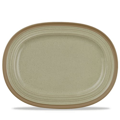 Igneous oval Platte von Art De Cuisine für das Servieren von Speisen