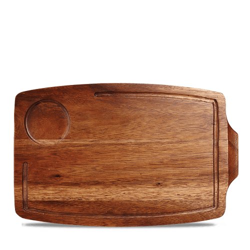 Art De Cuisine Holz Servier Bord Rechteckig 34 x 22cm für die Speisenpräsentation