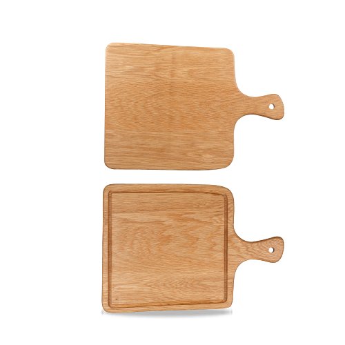 Art De Cuisine Holzbord Quadrat aus Eiche für Speisenpräsentation