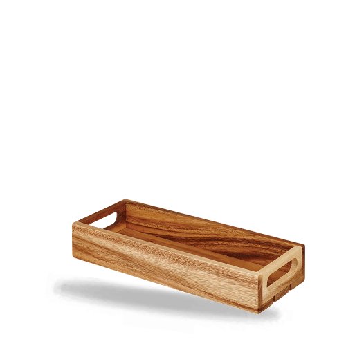 Alchemy Holzbox Natur für ansprechende Speisenpräsentation im Buffet