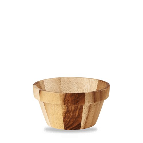 Alchemy Holzschale Rund 19,8x10cm für stilvolle Speisenpräsentation im Gastronomiebereich