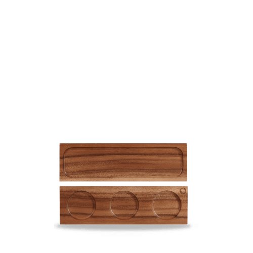 Alchemy Holzbord Rechteckig Akazie 30x9cm für Speisenpräsentation