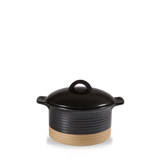 Art De Cuisine Igneous Cocotte Schwarz 53cl für Gastronomie