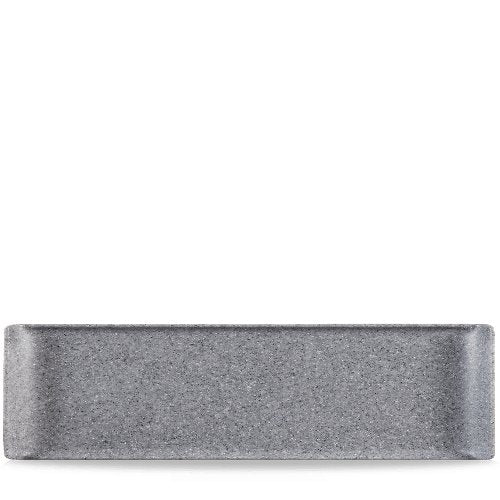 Alchemy Rechteckiges Granite Melamin Tablett für Buffet und Catering