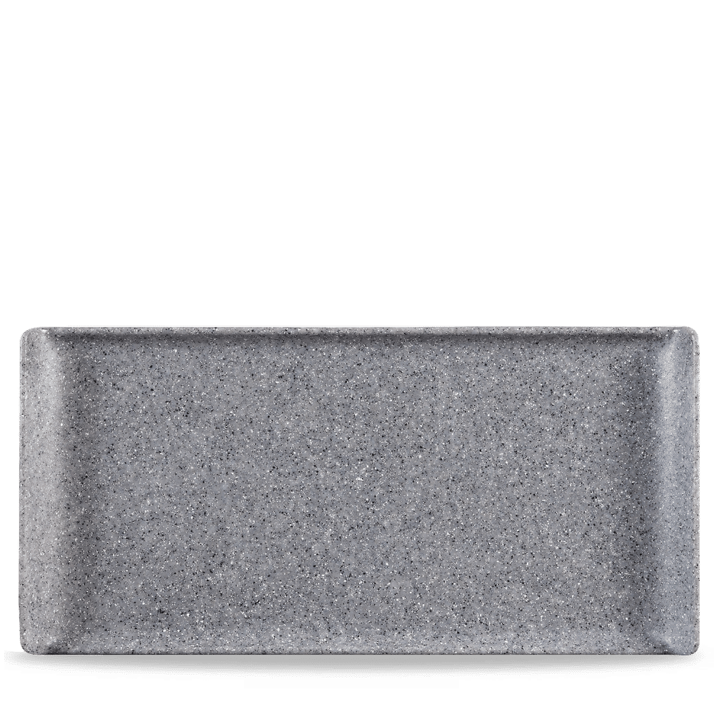 Alchemy Rechteckiges Granite Melamin Tablett für Buffets und Gastronomie