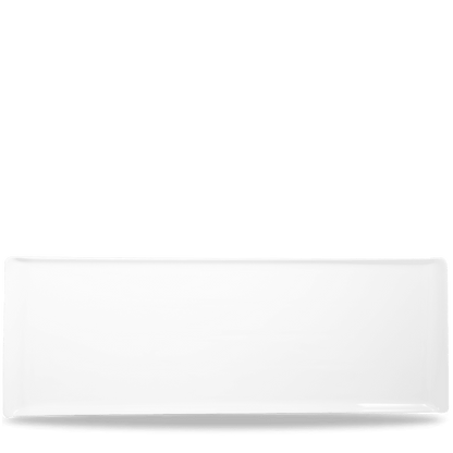 Alchemy Rechteckig Melamine Tablett in Weiß für die Speisenpräsentation