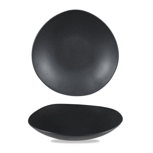 Alchemy Trace Granit Schwarz Melamin Schale 32cm für Buffets und Gastronomie