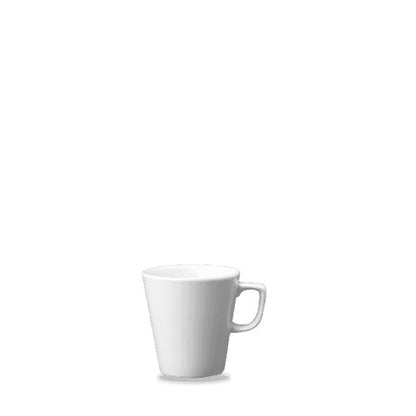 Churchill Super Vitrified White Mokkatasse 11cm für Heißgetränke im Gastronomieeinsatz