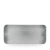 Dudson Harvest Flux Grey Platte Rechteckig Organisch 35 x 16cm