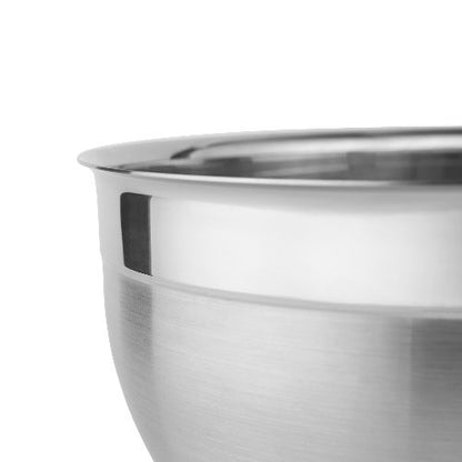 RÖSLE Schüssel hoch Ø 24 cm aus Edelstahl, ideal zum Mischen und Servieren.